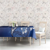 Personalized Hawaiian Maori Hammerhead Shark Tablecloth Polu Plumeria - Polynesian Pride