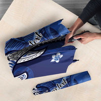 Personalized Hawaiian Maori Hammerhead Shark Umbrella Polu Plumeria LT9 - Polynesian Pride