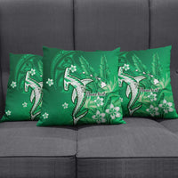 Personalized Hawaiian Maori Hammerhead Shark Pillow Cover Omaomao Plumeria LT9 - Polynesian Pride
