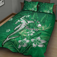 Personalized Hawaiian Maori Hammerhead Shark Quilt Bed Set Omaomao Plumeria LT9 - Polynesian Pride