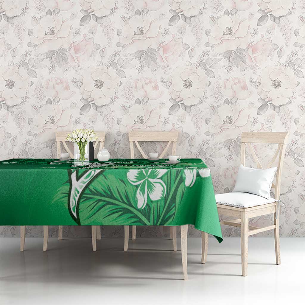 Personalized Hawaiian Maori Hammerhead Shark Tablecloth Omaomao Plumeria LT9 - Polynesian Pride