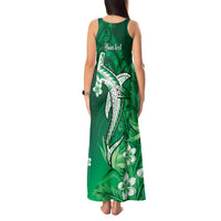 Personalized Hawaiian Maori Hammerhead Shark Tank Maxi Dress Omaomao Plumeria LT9 - Polynesian Pride