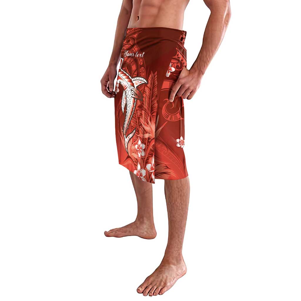 Personalized Hawaiian Maori Hammerhead Shark Lavalava Ulaula Plumeria LT9 - Polynesian Pride