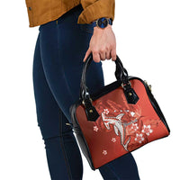 Personalized Hawaiian Maori Hammerhead Shark Shoulder Handbag Ulaula Plumeria LT9 - Polynesian Pride