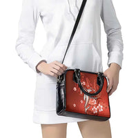 Personalized Hawaiian Maori Hammerhead Shark Shoulder Handbag Ulaula Plumeria LT9 - Polynesian Pride