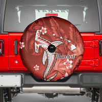 Personalized Hawaiian Maori Hammerhead Shark Spare Tire Cover Ulaula Plumeria LT9 - Polynesian Pride