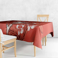 Personalized Hawaiian Maori Hammerhead Shark Tablecloth Ulaula Plumeria LT9 - Polynesian Pride