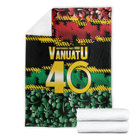 Vanuatu 46th Year Anniversary Blanket 30 July 1980 Hibiscus Seamless Pattern LT9 - Polynesian Pride