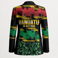 Vanuatu 46th Year Anniversary Blazer 30 July 1980 Hibiscus Seamless Pattern LT9 - Polynesian Pride