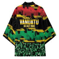 Vanuatu 46th Year Anniversary Kimono 30 July 1980 Hibiscus Seamless Pattern LT9 - Polynesian Pride