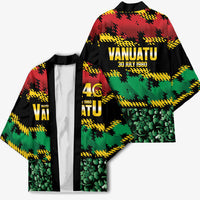 Vanuatu 46th Year Anniversary Kimono 30 July 1980 Hibiscus Seamless Pattern LT9 - Polynesian Pride