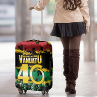 Vanuatu 46th Year Anniversary Luggage Cover 30 July 1980 Hibiscus Seamless Pattern LT9 - Polynesian Pride