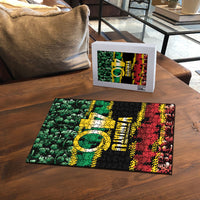 Vanuatu 46th Year Anniversary Puzzle 30 July 1980 Hibiscus Seamless Pattern LT9 - Polynesian Pride