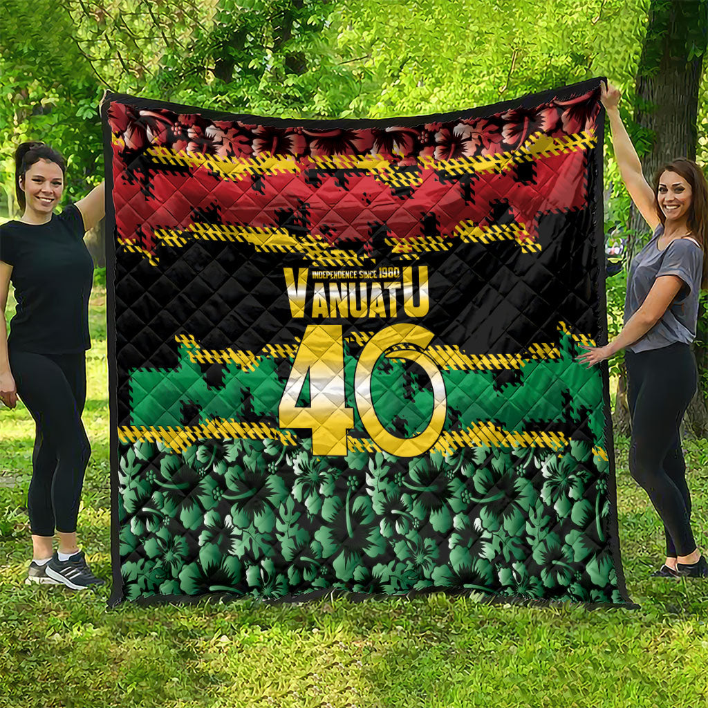 Vanuatu 46th Year Anniversary Quilt 30 July 1980 Hibiscus Seamless Pattern LT9 - Polynesian Pride