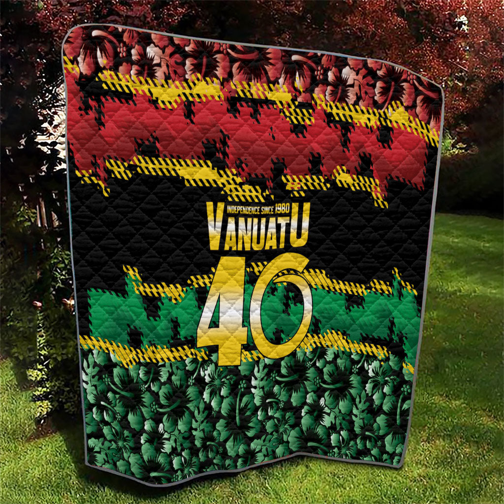 Vanuatu 46th Year Anniversary Quilt 30 July 1980 Hibiscus Seamless Pattern LT9 - Polynesian Pride