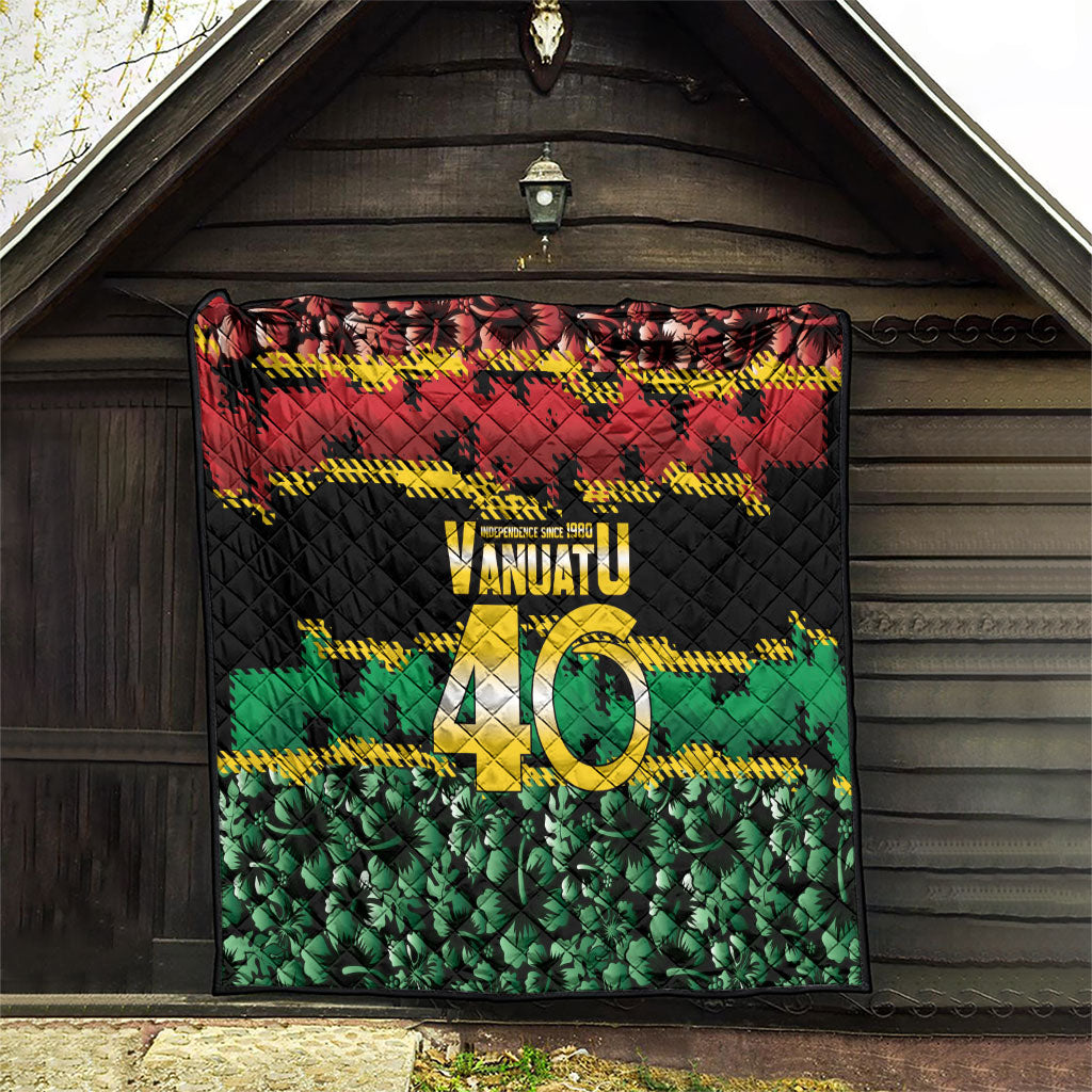 Vanuatu 46th Year Anniversary Quilt 30 July 1980 Hibiscus Seamless Pattern LT9 - Polynesian Pride
