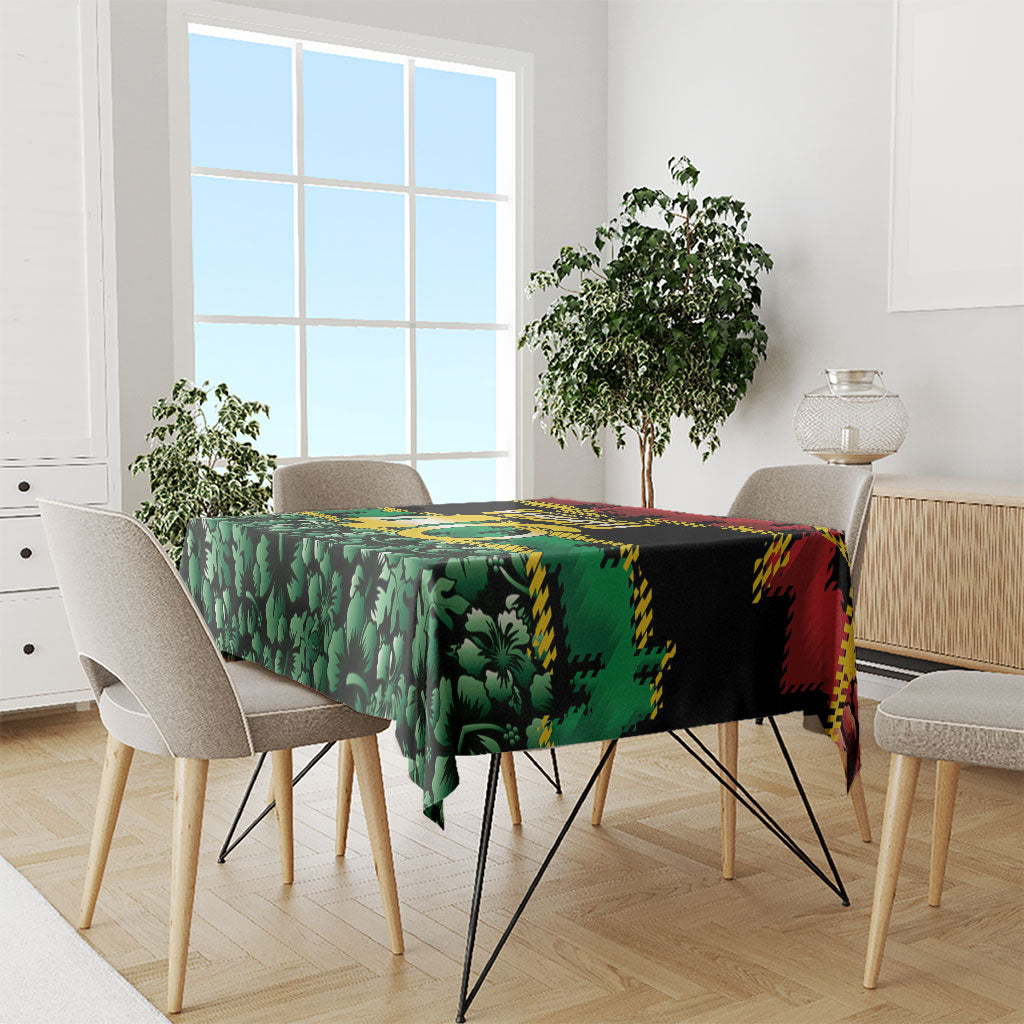 Vanuatu 46th Year Anniversary Tablecloth 30 July 1980 Hibiscus Seamless Pattern LT9 - Polynesian Pride