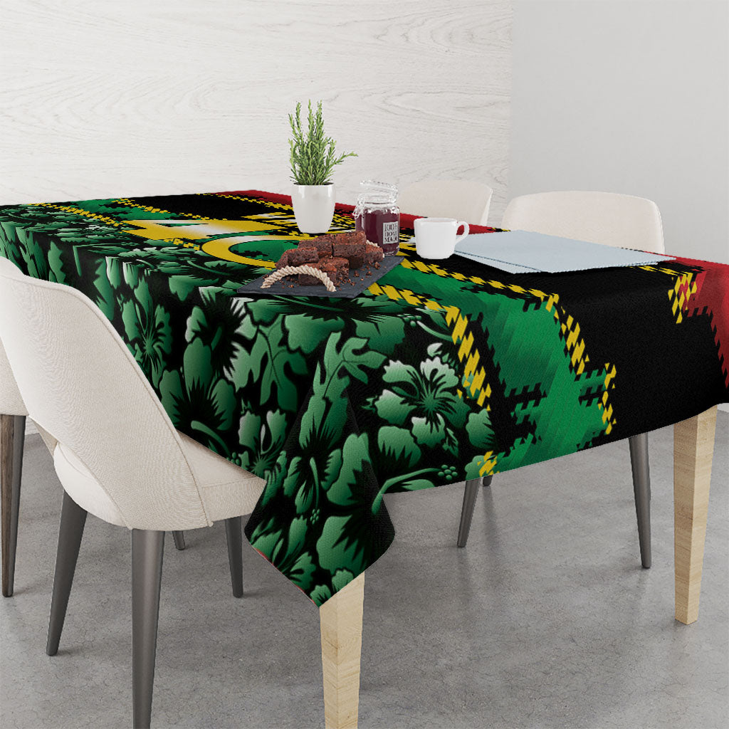 Vanuatu 46th Year Anniversary Tablecloth 30 July 1980 Hibiscus Seamless Pattern LT9 - Polynesian Pride