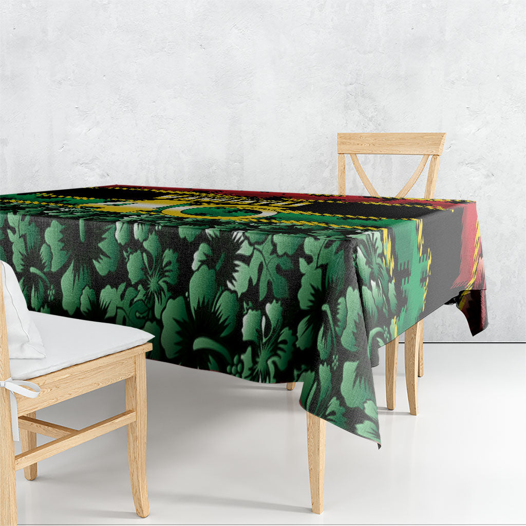 Vanuatu 46th Year Anniversary Tablecloth 30 July 1980 Hibiscus Seamless Pattern LT9 - Polynesian Pride