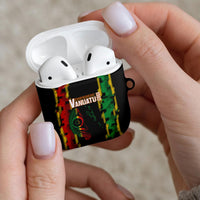 Vanuatu 46th Year Anniversary AirPods Case Tamtam Slit Drums Long God Yumi Stanap LT9 - Polynesian Pride