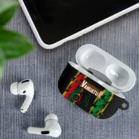 Vanuatu 46th Year Anniversary AirPods Case Tamtam Slit Drums Long God Yumi Stanap LT9 - Polynesian Pride
