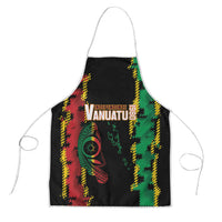 Vanuatu 46th Year Anniversary Apron Tamtam Slit Drums Long God Yumi Stanap LT9 Black - Polynesian Pride