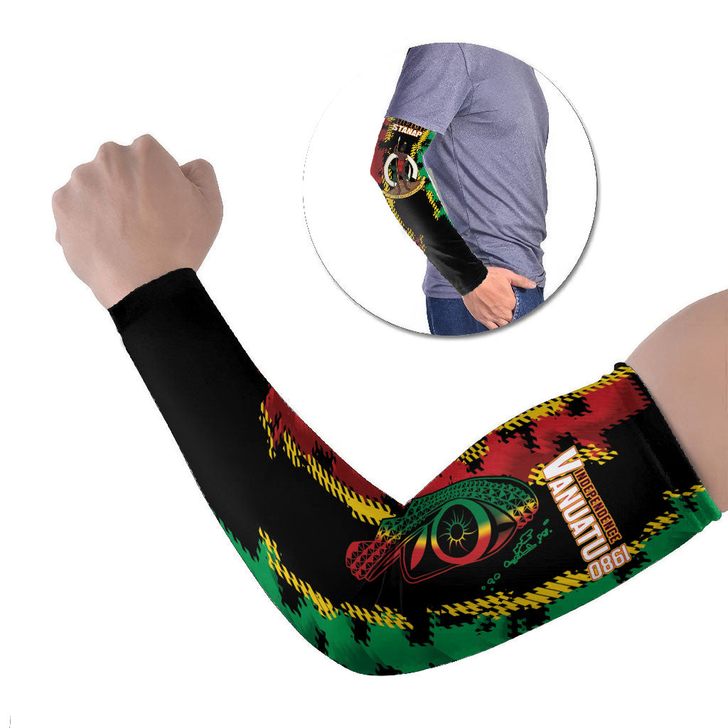 Vanuatu 46th Year Anniversary Arm Sleeves Tamtam Slit Drums Long God Yumi Stanap