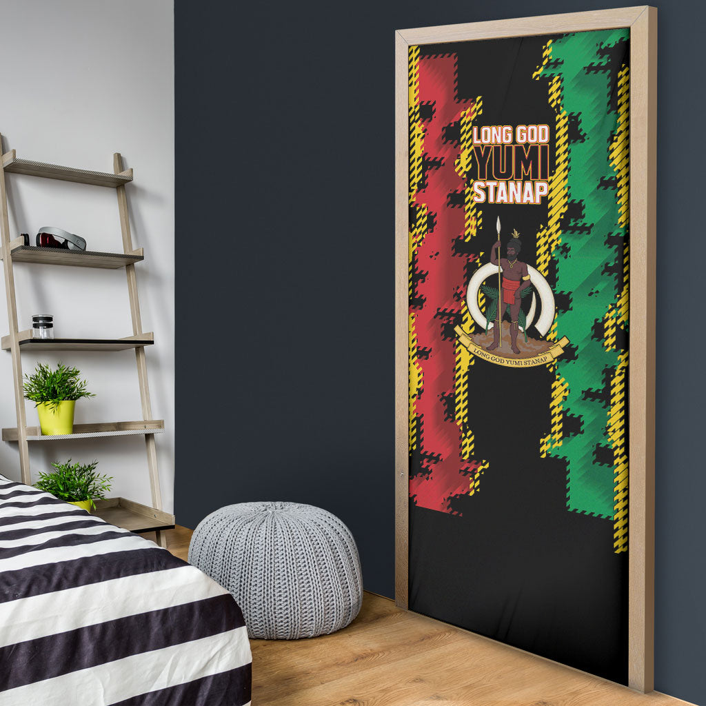 Vanuatu 46th Year Anniversary Door Cover Tamtam Slit Drums Long God Yumi Stanap LT9 - Polynesian Pride