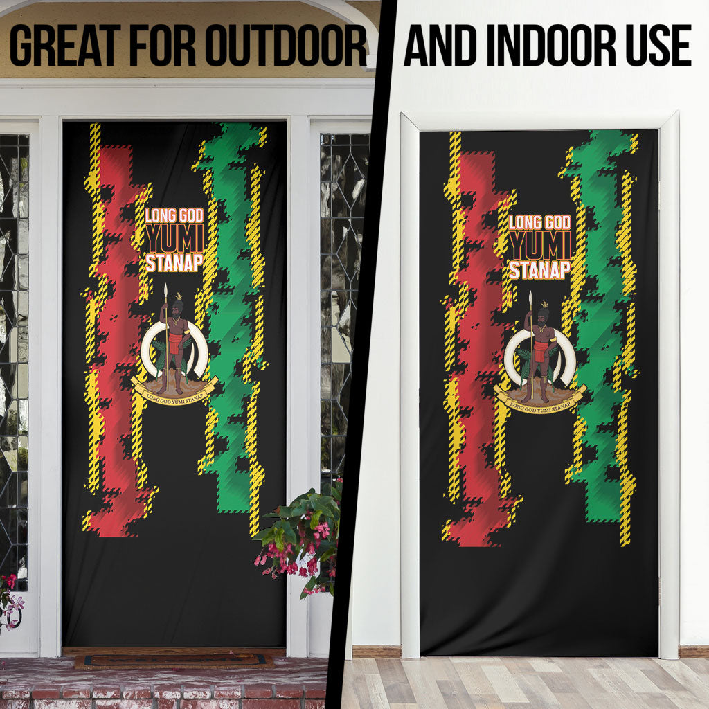 Vanuatu 46th Year Anniversary Door Cover Tamtam Slit Drums Long God Yumi Stanap LT9 - Polynesian Pride