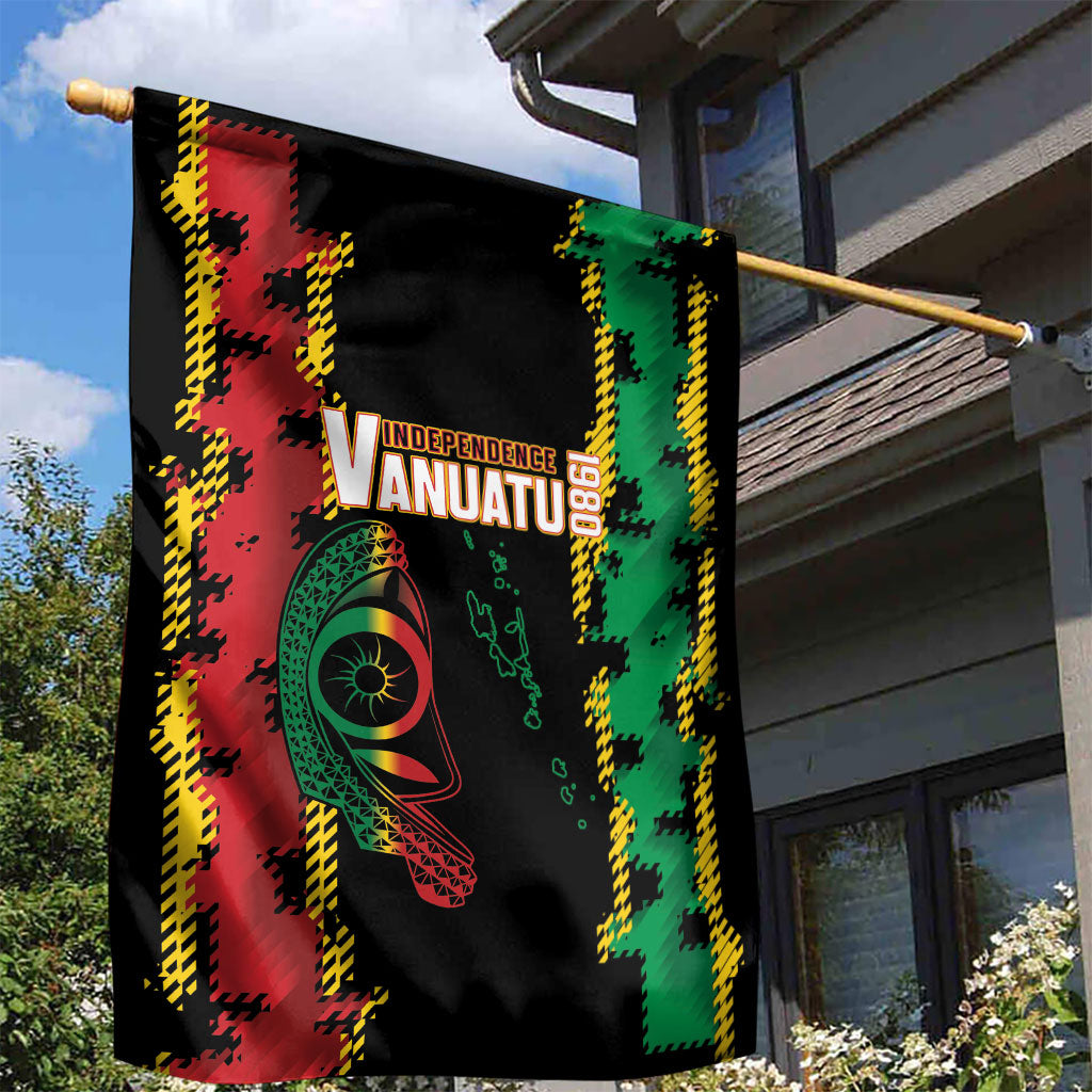 Vanuatu 46th Year Anniversary Garden Flag Tamtam Slit Drums Long God Yumi Stanap LT9 - Polynesian Pride