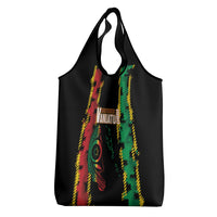 Vanuatu 46th Year Anniversary Grocery Bag Tamtam Slit Drums Long God Yumi Stanap LT9 - Polynesian Pride