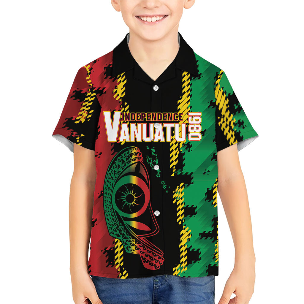 Vanuatu 46th Year Anniversary Hawaiian Shirt Tamtam Slit Drums Long God Yumi Stanap LT9 - Polynesian Pride