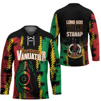 Vanuatu 46th Year Anniversary Hockey Jersey Tamtam Slit Drums Long God Yumi Stanap LT9 - Polynesian Pride