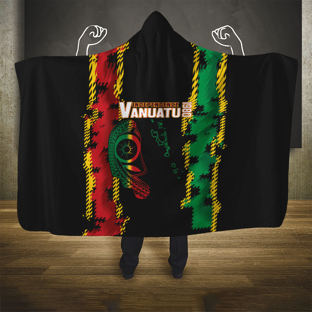 Vanuatu 46th Year Anniversary Hooded Blanket Tamtam Slit Drums Long God Yumi Stanap