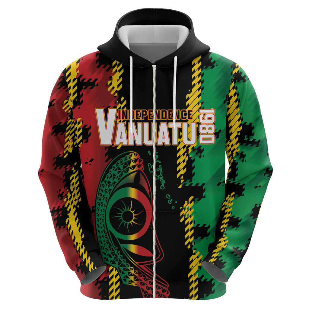 Vanuatu 46th Year Anniversary Hoodie Tamtam Slit Drums Long God Yumi Stanap LT9 - Polynesian Pride