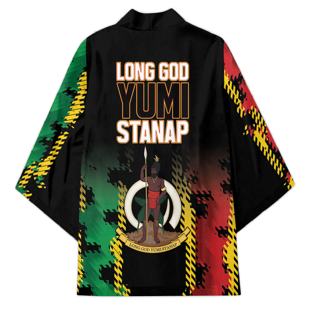 Vanuatu 46th Year Anniversary Kimono Tamtam Slit Drums Long God Yumi Stanap LT9 - Polynesian Pride