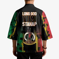 Vanuatu 46th Year Anniversary Kimono Tamtam Slit Drums Long God Yumi Stanap LT9 - Polynesian Pride