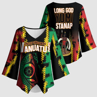 Vanuatu 46th Year Anniversary Kimono Sleeve Blouse Tamtam Slit Drums Long God Yumi Stanap LT9 - Polynesian Pride