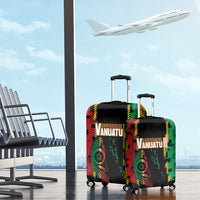 Vanuatu 46th Year Anniversary Luggage Cover Tamtam Slit Drums Long God Yumi Stanap LT9 - Polynesian Pride