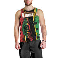 Vanuatu 46th Year Anniversary Men Tank Top Tamtam Slit Drums Long God Yumi Stanap LT9 - Polynesian Pride
