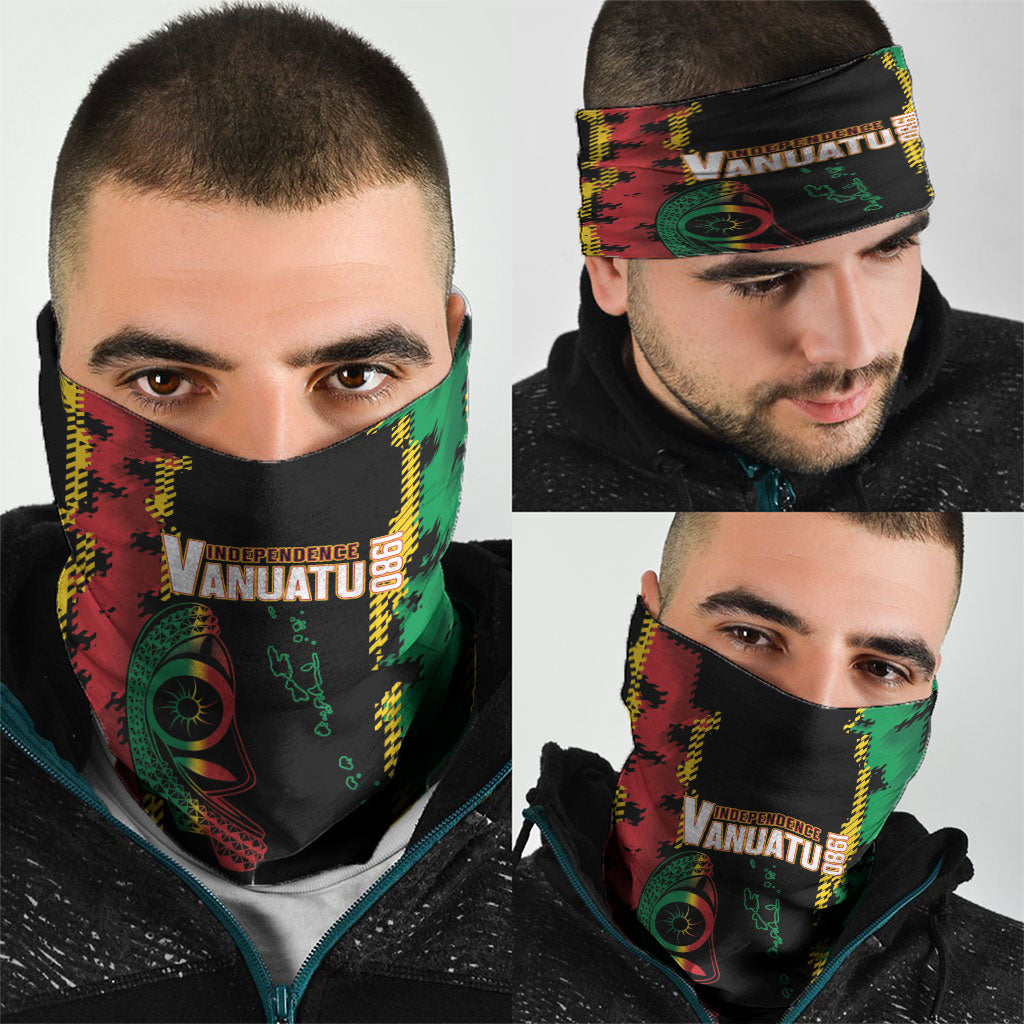 Vanuatu 46th Year Anniversary Neck Gaiter Tamtam Slit Drums Long God Yumi Stanap LT9 - Polynesian Pride