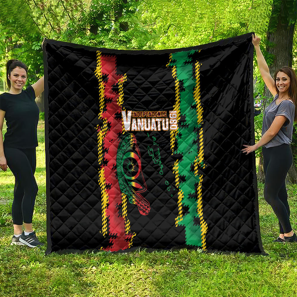 Vanuatu 46th Year Anniversary Quilt Tamtam Slit Drums Long God Yumi Stanap LT9 - Polynesian Pride