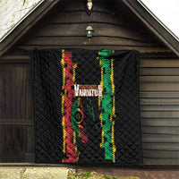 Vanuatu 46th Year Anniversary Quilt Tamtam Slit Drums Long God Yumi Stanap LT9 - Polynesian Pride