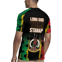 Vanuatu 46th Year Anniversary Rugby Jersey Tamtam Slit Drums Long God Yumi Stanap LT9 - Polynesian Pride