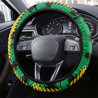 Vanuatu 46th Year Anniversary Steering Wheel Cover Tamtam Slit Drums Long God Yumi Stanap LT9 - Polynesian Pride
