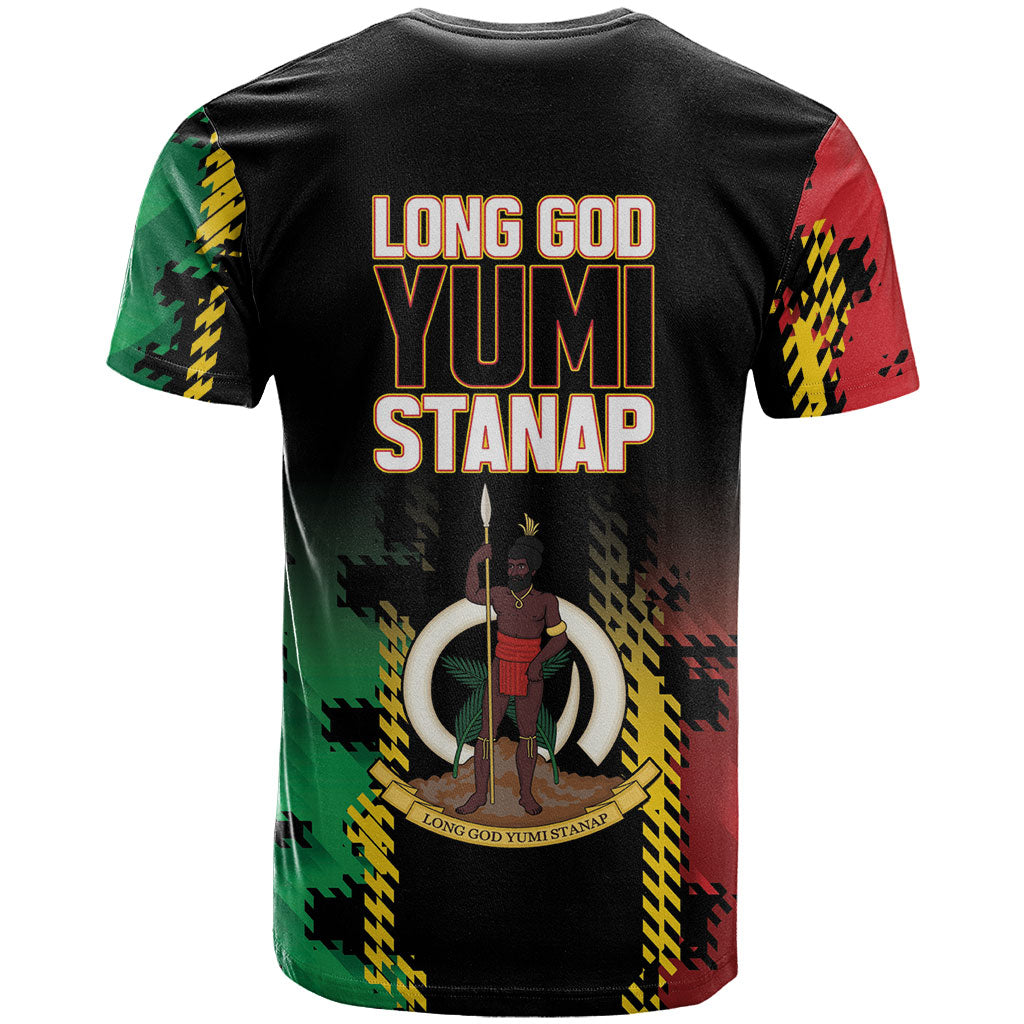 Vanuatu 46th Year Anniversary T Shirt Tamtam Slit Drums Long God Yumi Stanap LT9 - Polynesian Pride