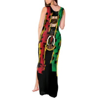 Vanuatu 46th Year Anniversary Tank Maxi Dress Tamtam Slit Drums Long God Yumi Stanap