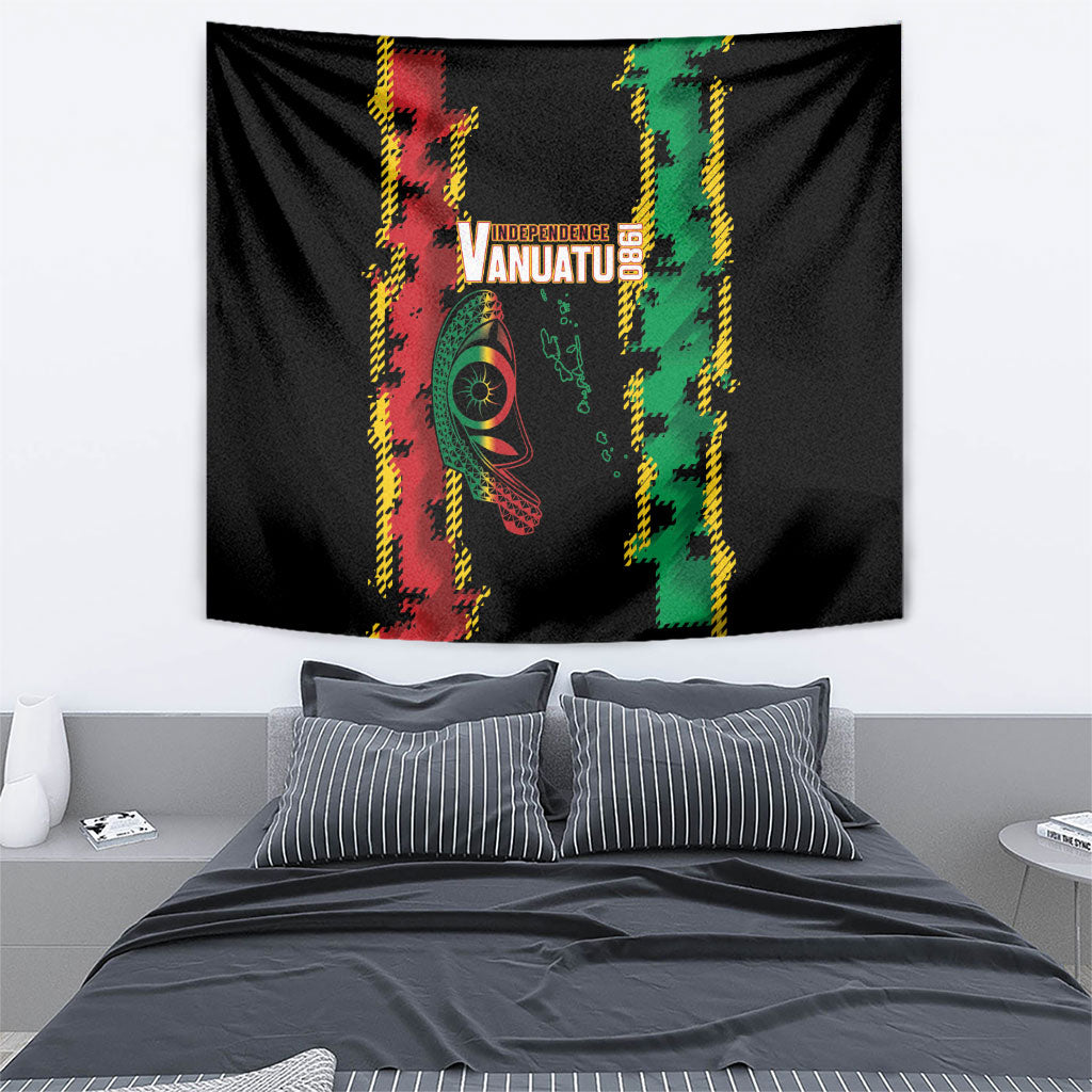 Vanuatu 46th Year Anniversary Tapestry Tamtam Slit Drums Long God Yumi Stanap LT9 - Polynesian Pride