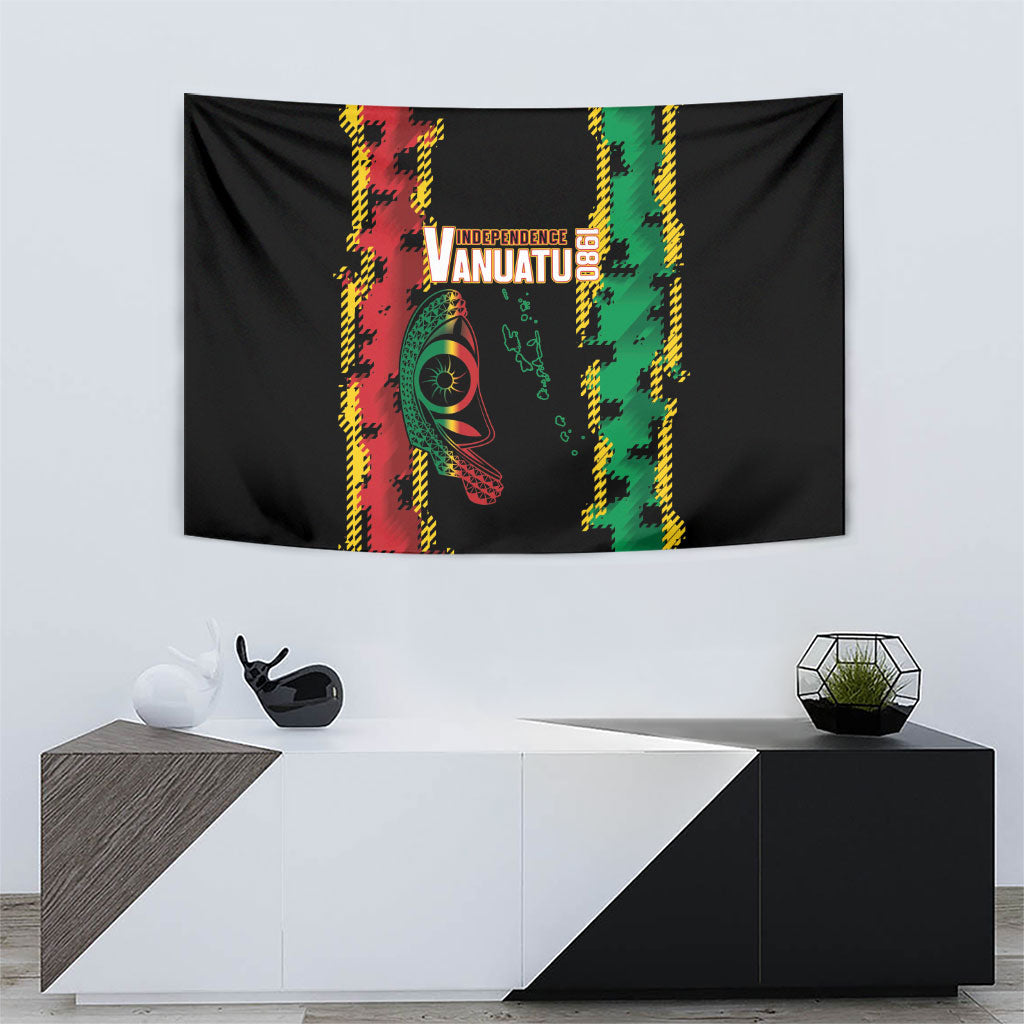 Vanuatu 46th Year Anniversary Tapestry Tamtam Slit Drums Long God Yumi Stanap LT9 - Polynesian Pride