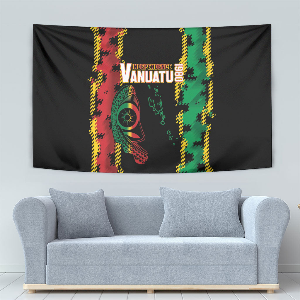 Vanuatu 46th Year Anniversary Tapestry Tamtam Slit Drums Long God Yumi Stanap LT9 - Polynesian Pride